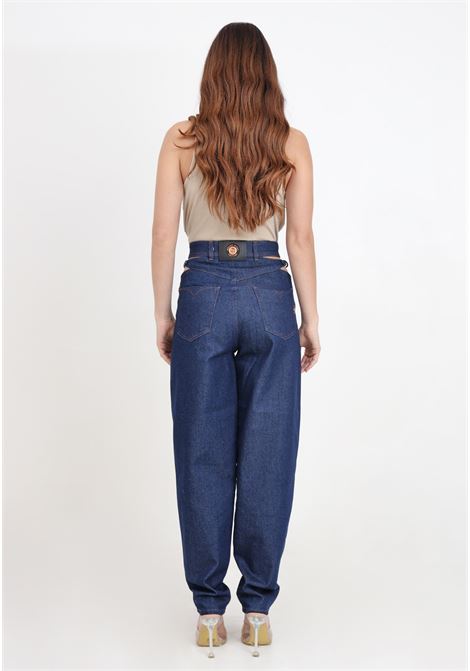 Jeans da donna in denim indigo balloon olivia mini VERSACE JEANS COUTURE | 76HAB507DW023L54904